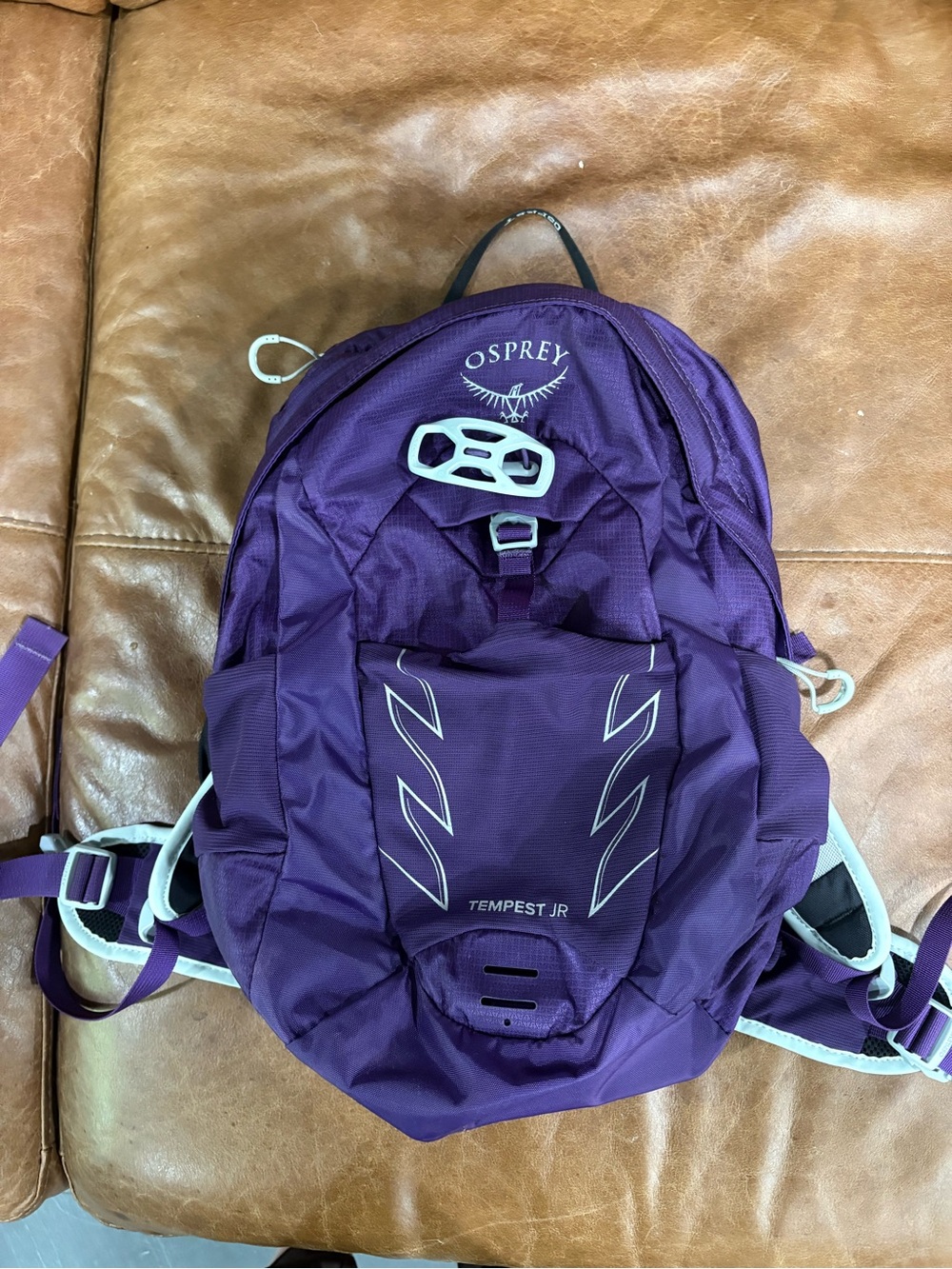 OSPREY Tempest Jr Purple Daypack with Light Gray Accents